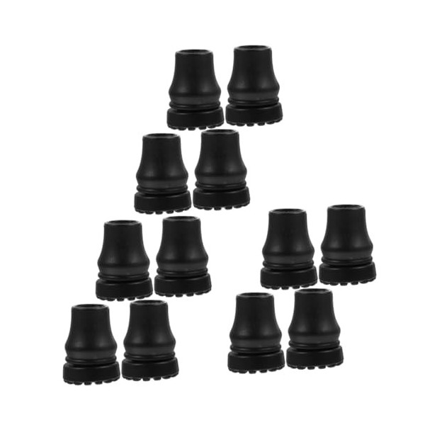 GLEAVI 16 Pcs Anti-Dérapant Silicone Pointe Remplacement Trekking Pieds Caoutchouc Anti-Dérapant Capuchons Conseils Couvertur