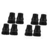 GLEAVI 16 Pcs Anti-Dérapant Silicone Pointe Remplacement Trekking Pieds Caoutchouc Anti-Dérapant Capuchons Conseils Couvertur