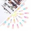 Brishow Rainbow Faux Ongles Couleur Bloom Press on Nails Pride Day long Faux Ongles Ballerine Acrylique fake nails 24pcs pour