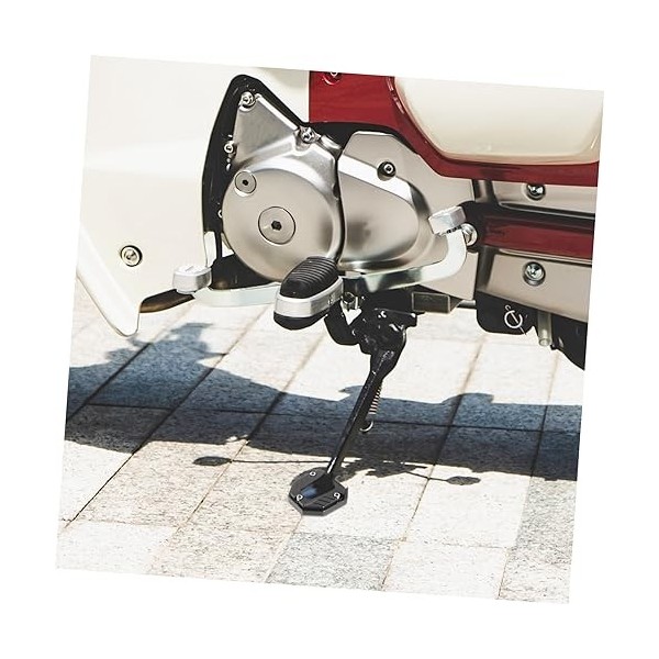 Alipis Coussinet De Pied De Antidérapant En Métal Coussin De Béquille Latérale Plaque De Béquille Latérale De Coussinet De Pl