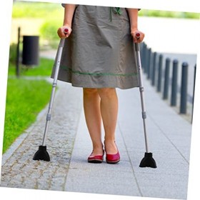 BESPORTBLE 10 Pcs Coussinets De Béquille Protecteur De Piquet Extérieur Embouts De Canne en Caoutchouc Conseils De De Randonn