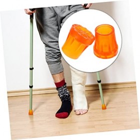 Lurrose 12 Pièces De Béquille Antidérapante Tapis De Pieds De De Béquille Patins De Marche En Caoutchouc Couvre-Pieds Accesso