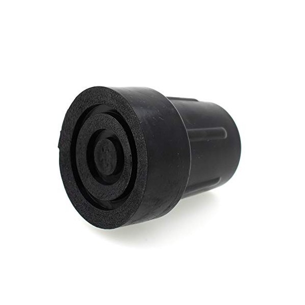 High Quality Rubber Ferrules 2 Pack - Choose your size/colour! 18mm Black 