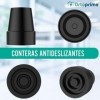 OrtoPrime Lot de 2 chevilles béquilles anti-dérapantes pour béquilles Tubes 18 mm 19 mm et 20 mm – Chevilles pour cannes – Em