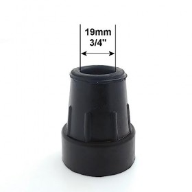 Lifeswonderful® - Lot De 4 Embouts En Caoutchouc Pour Cannes Et Béquilles - Type Z - Noir - 18/19mm