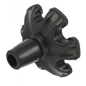 DeWin Embouts de Canne, Embouts de béquille en Caoutchouc antidérapant de 19 mm de Conception à 6 piliers avec pour bâton de 