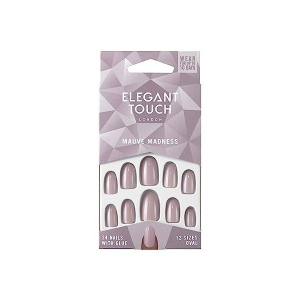 Elegant Touch Polished Nails Jackie Nude Pink Ovale Faux Ongles 24 Pièces