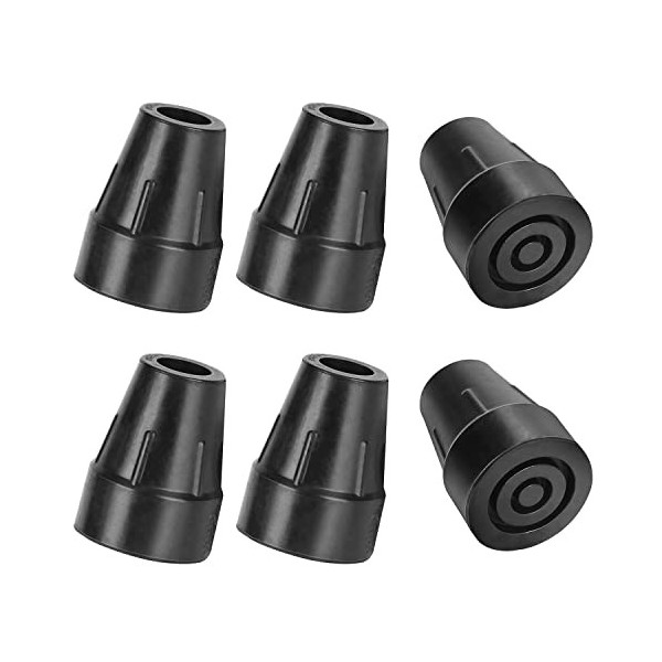 supregear Embout de Canne, Embout de Canne de Rechange Antidérapant de 19 mm pour Canne de Marche Béquille Accessoire de Cann