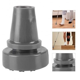 Embout de canne de 2,22 cm – Rotation à 360 ° antidérapant en caoutchouc pour béquille