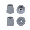 Embouts de déambulateur en caoutchouc de 3,8 cm très résistants, gris, lot de 4 , embouts de rechange pour marcheurs, commod