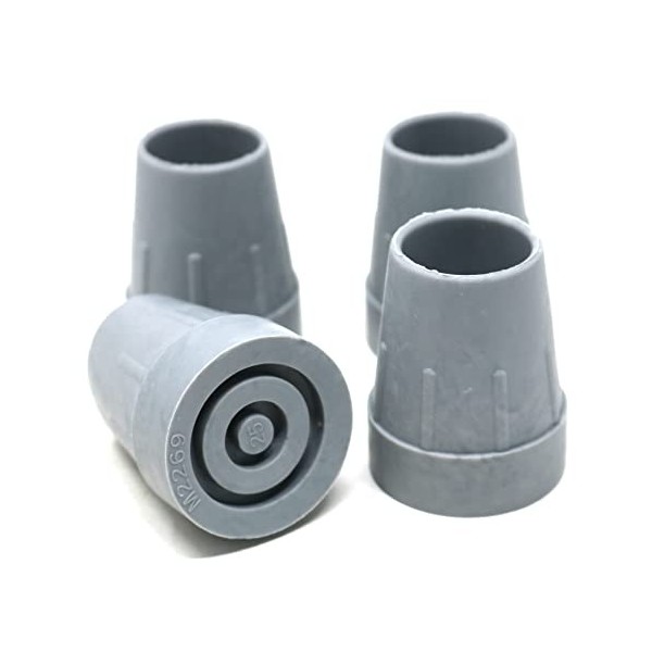 Lot De 4 Embouts Caoutchouc Pour Canne De Marche Coopers - 19mm - Antidérapant