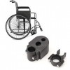 Garosa Support pour canne de marche pour fauteuil roulant ou canne, Supports de canne pour fauteuils roulants, Accessoires po