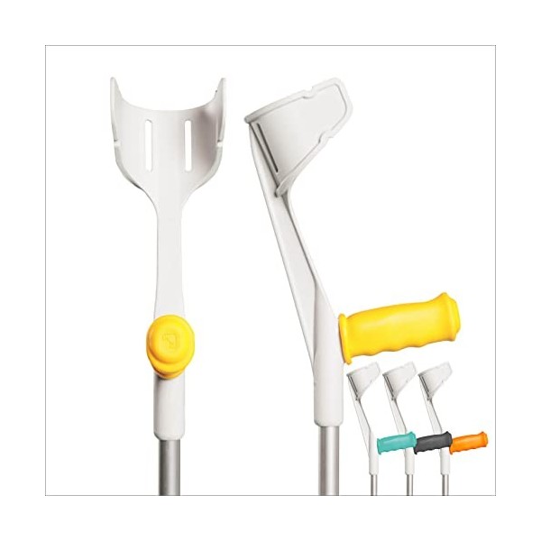 MySleeve - Housses pour Bequilles 2 Pièces avec Coussinet en Gel, contre Chute de Béquilles, Coussinets et Rembourrages pou B...