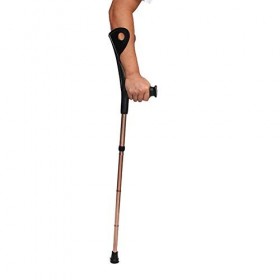 Béquilles Aides à la Marche des béquilles Pliable Poids utilisateur 120 kg Paire de Vitesses avec Coudière Hauteur en Alumini