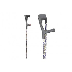 PEPE - Béquille Médicale Adulte Pliant x1 unité , Canne Anglaise Adulte, Béquille Médicale Colorée, Béquille Pliable Alumini