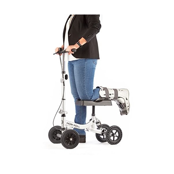 Mobi-Roll à genouillère orthopédique pour les blessures aux chevilles ou au pied, remplacement des béquilles