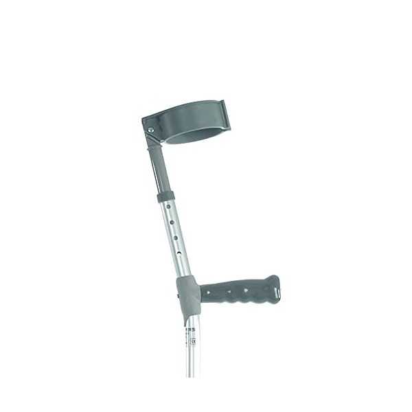 NRS Healthcare Double Adjustable Crutches with PVC Handle - Extra Long - Pair Eligible for VAT Relief in The UK 