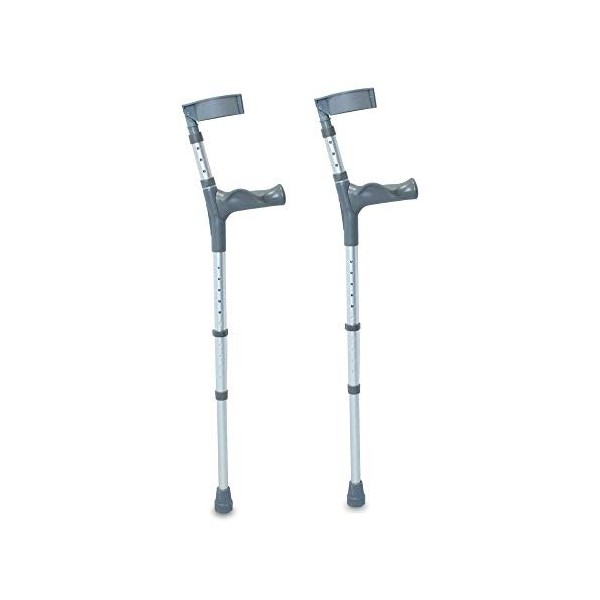 Nrs Healthcare Paire de Béquilles Réglables avec Grip Confortable