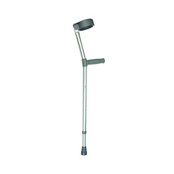 Days Single Adjustable Crutches with Ergonomic Handle