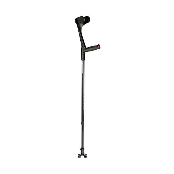 Nottingham Rehab Supplies Barre dappui en carbone avec poignée ergonomique SAFETY FOOT Noir