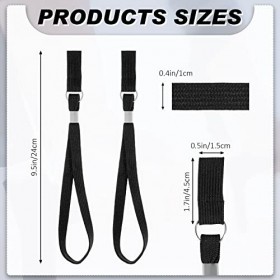 Lot de 2 dragonnes pour canne de marche - Noir