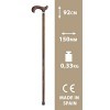 Bâton de support en bois marron foncé 92 cm, très résistant. 612 Bâton de marche pour personnes âgées, personnes âgées