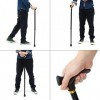 Canne à poignée Ergonomique réglable en Hauteur pour Aider à la Marche, arthrite, Prise en Main Confortable, sécurité, Gauche