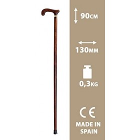 Bâton de support en bois Marron foncé 90 cm 618 Bâton Marche Personnes âgées
