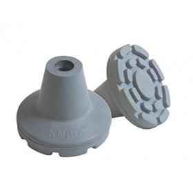 KMINA - Embout Béquille Médical 19 mm, 18 mm et 17 mm x2 unités , Caoutchouc Béquille, Tampon pour Béquille, Embout en Caout