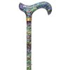 Canne de marche tendance Derby Claude Monet NATIONAL Gallery, colorée, poignée en acrylique, bâton en métal léger, bague en l