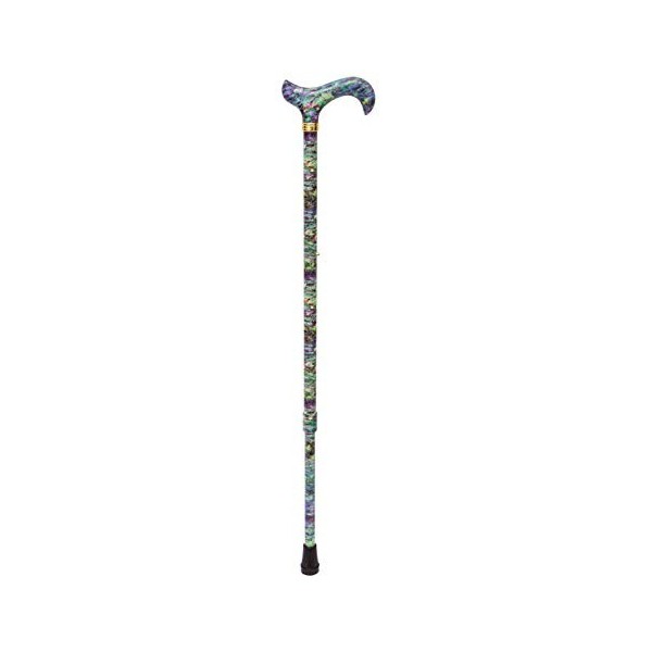 Canne de marche tendance Derby Claude Monet NATIONAL Gallery, colorée, poignée en acrylique, bâton en métal léger, bague en l