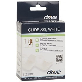 Drive Medical Patins ski pour déambulateur Blanc