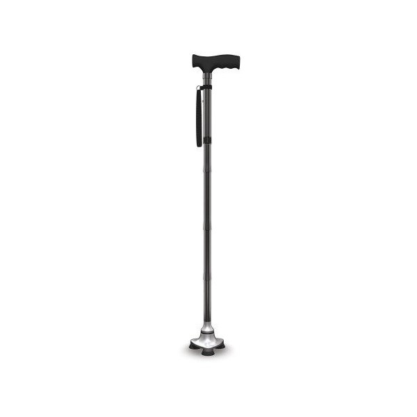 Canne de marche Hurrycane tout terrain, pliante, sangle de poignet