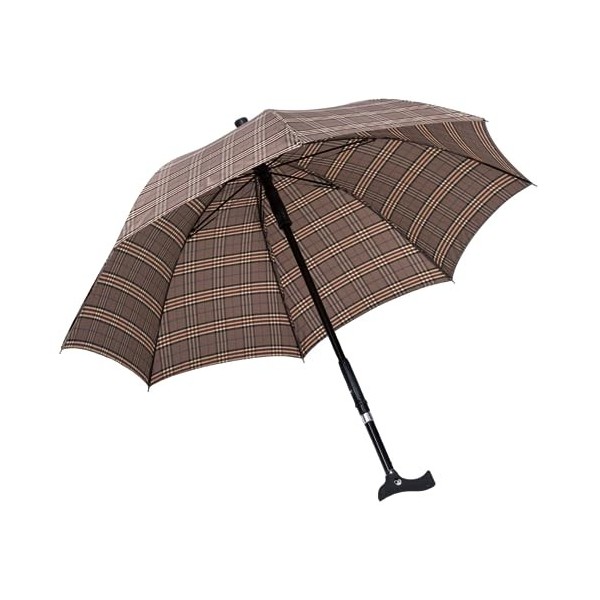 Ossenberg Twin parapluie avec poignée Fritz - Ø 105cm - 2 en 1 canne & parapluie - canne de marche, aide à la marche, support