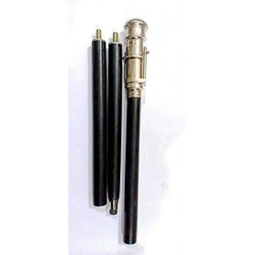Miniature de Collection en Bois Canne 96,5 cm en Laiton w Longue poignée Télescope Cadeau