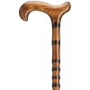Unisex Derby Cane Carved & Scorched Bamboo Steps Jambis -Affordable Gift! Item DHAR-9207500