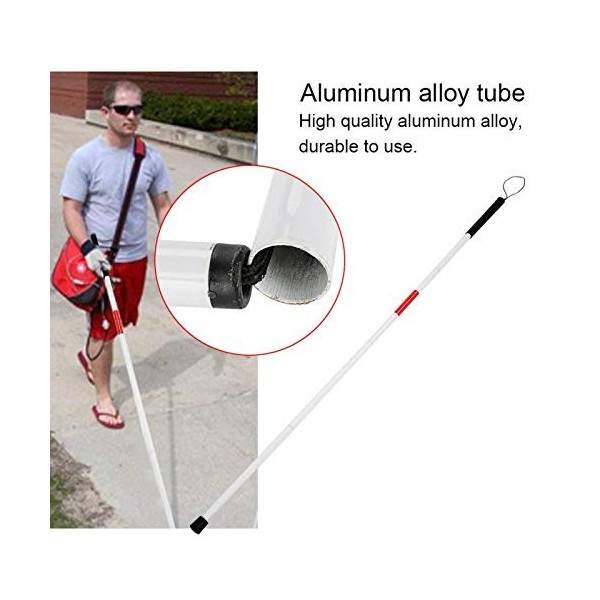 Bâton de marche pliable pliable canne réfléchissante béquille Portable Anti-choc Guide bâton de marche pour les aveugles