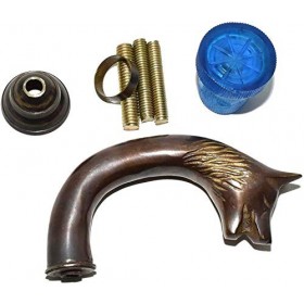 Canne avec poignée en laiton Motif loup Dark Shadows