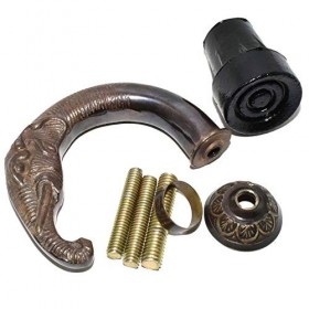 Eve Store Nauticals Canne de Marche en Laiton Antique Motif éléphant