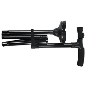 Canne de Marche Pliante pour Hommes et Femmes, Béquilles Télescopiques Réglables, Bâtons de Marche en Aluminium, Légers pour 