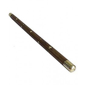 Boscaiola24 Bâton décoratif en bois fabriqué à la main avec incrustation en laiton - Bâton steampunk - 55,9 cm avec capuchon 