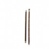 Boscaiola24 Lot de 2 bâtons décoratifs fabriqués à la main en bois avec incrustation en laiton - 55,9 cm - Avec capuchon en l
