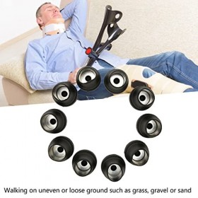 YEmirth 10 Pièces Embouts De Béquille Antidérapants En PVC Remplacement des Capuchons De Pieds Pour Chaise De Bain De Toilett