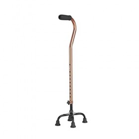 Canne de Quatre Pieds pour Personnes âgées, bâton de Marche en Alliage daluminium pour Hommes, béquille de Marche légère et 