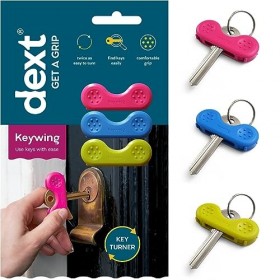 Keywing V2 Lot de 3 clés pour personnes âgées ayant des mains faibles