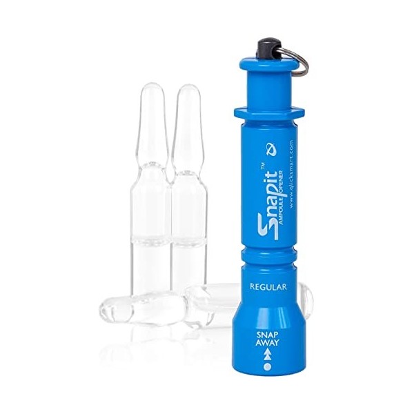 Ouvre-ampoule SnapIT en bleu, pour Ampoule en verre médicale