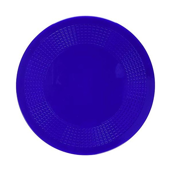 Dycem Non Slip Round Pad 14 cm, Blue, Precut Adhering Pad, Grip Assistance, Non-Toxic, Prevents Objects From Sliding or Rolli