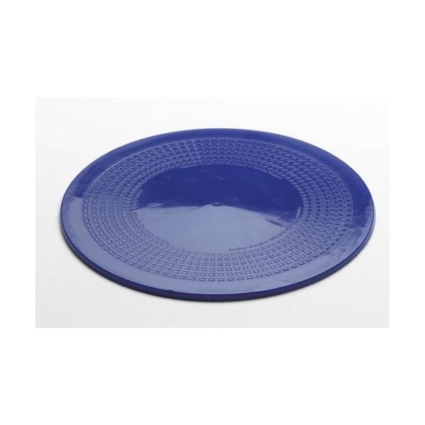 Dycem Non Slip Round Pad 14 cm, Blue, Precut Adhering Pad, Grip Assistance, Non-Toxic, Prevents Objects From Sliding or Rolli