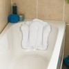 Oreiller de bain gonflable Homecraft, coussin de bain confortable pour la tête, le cou et le dos, ventouses antidérapantes et