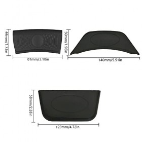 DXLing 5 Pieces Poignée dAssistance en Silicone Supports de Poignée de Casserole Chaude Dassistance Poignée isolée Antidéra